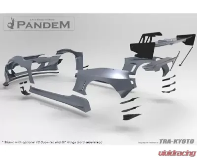GReddy Pandem V3 Rear Canards Toyota | Subaru 2012-2016 - 17010277