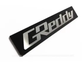 GReddy Intake Plenum Emblem Blk On Silver