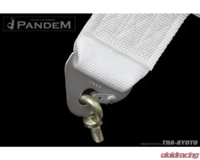 GReddy Pandem Safety Harness 6-Pt, White - 66000110