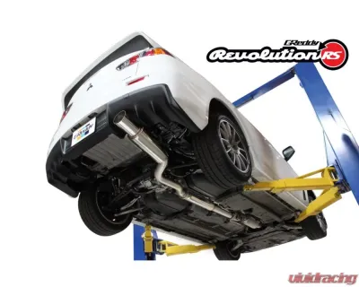 GReddy Revolution RS Single Right Sided Catback Exhaust System Mitsubishi EVO X 2008-2014 - 10138103