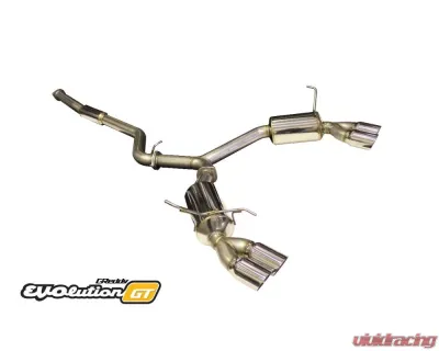 GReddy Evolution GT Catback Exhaust w/76mm Dual Muffler Subaru WRX | STI 2011-2014 - 10168300