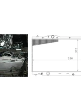 Greddy TW-R Aluminum Radiator Honda Civic Type-R FK8 2017-2021                                     - 12053803 - Image 8