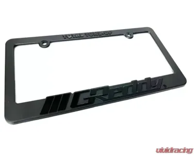 Greddy Black-Out Total Tune Up License Plate Frame - 21112001
