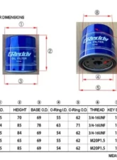 Greddy Sport Oil Filter OX-06                                     - 13901106 - Image 2