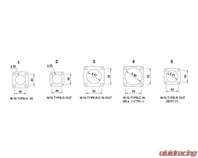 GReddy Small Flange for Waste Gate Type R Out - 11900360