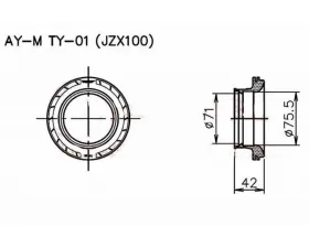 GReddy Airinx Adaptor TY-01 Toyota Mark II 1996-2000