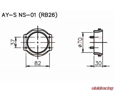 GReddy Airinx Adaptor NS-01 Nissan Skyline GT-R R32 | R33 | R34 1989-2002 - 12522201
