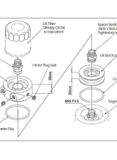 Greddy Oil Filter Block Spacer                                     - 12002803 - Image 4