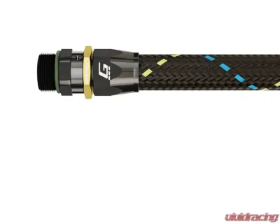 GReddy AN10, Straight, Orb Male, Black/Gold Anodized - 12811000