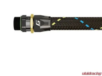 GReddy AN06, Straight, Orb Male, Black/Gold Anodized - 12810600