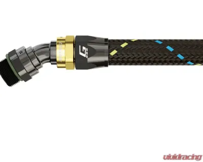 GReddy AN10, 30 Degree, Orb Male, Black/Gold Anodized - 12811030