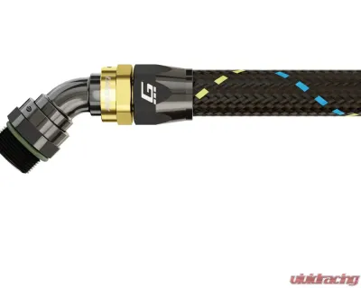 GReddy AN10, 45 Degree, Orb Male, Black/Gold Anodized - 12811045