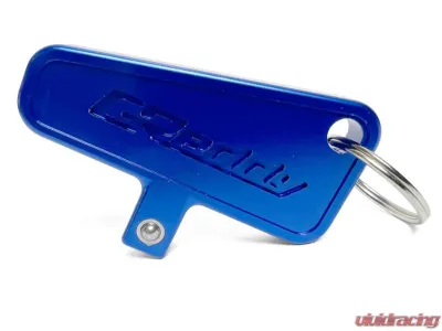 Greddy 3/8inch Blue Drive Master Switch Keychain - 20000123
