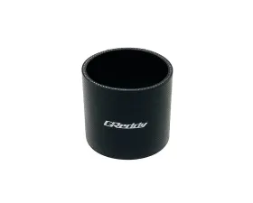 GReddy Black 70mm x L70mm Silicone Straight Hose