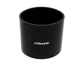 GReddy Black 100mm x L100mm Silicone Straight Hose