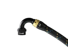 GReddy Black Gold Anodized AN04 Swivel 120 Degree Hose End