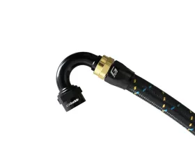 GReddy Black Gold Anodized AN04 Swivel 150 Degree Hose End