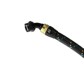 GReddy Black Gold Anodized AN04 Swivel 45 Degree Hose End