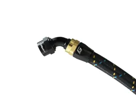 GReddy Black Gold Anodized AN04 Swivel 60 Degree Hose End