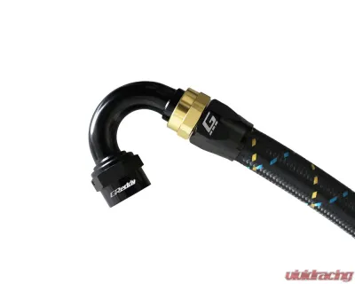 GReddy Black Gold Anodized AN08 Swivel 150 Degree Hose End - 12800815