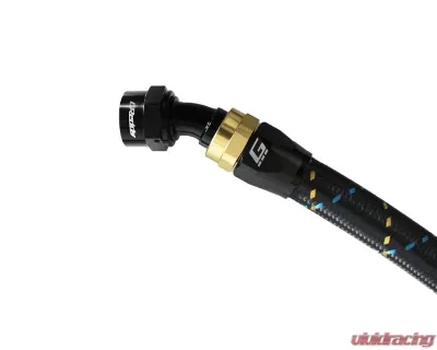 GReddy Black Gold Anodized AN08 Swivel 30 Degree Hose End - 12800830