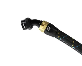 GReddy Black Gold Anodized AN08 Swivel 45 Degree Hose End