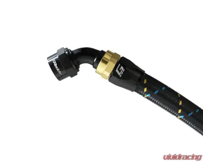 GReddy Black Gold Anodized AN08 Swivel 60 Degree Hose End - 12800860