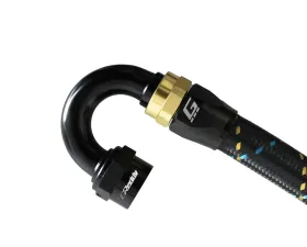 GReddy Black Gold Anodized AN10 Swivel 180 Degree Hose End
