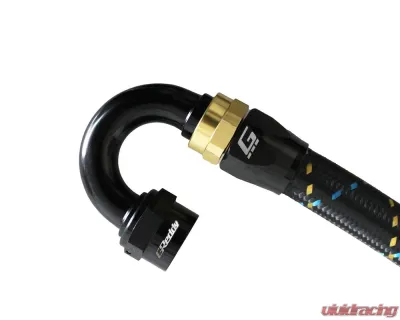 GReddy Black Gold Anodized AN10 Swivel 180 Degree Hose End - 12801018