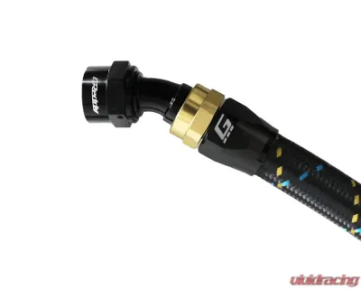 GReddy Black Gold Anodized AN10 Swivel 30 Degree Hose End - 12801030