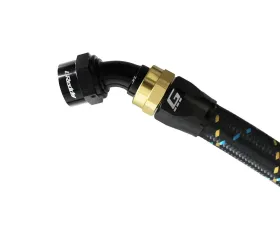 GReddy Black Gold Anodized AN10 Swivel 45 Degree Hose End