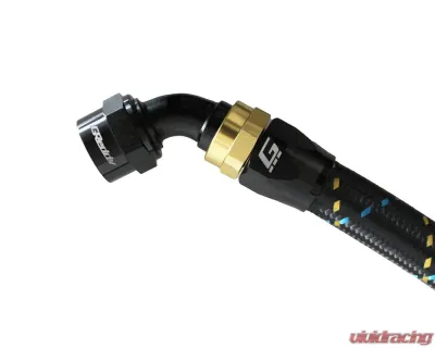 GReddy Black Gold Anodized AN10 Swivel 60 Degree Hose End - 12801060