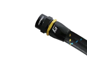 GReddy Black Gold Anodized AN12 Swivel Straight Hose End