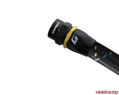 GReddy Black Gold Anodized AN12 Swivel Straight Hose End - 12801200