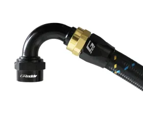 GReddy Black Gold Anodized AN12 Swivel 120 Degree Hose End