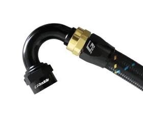 GReddy Black Gold Anodized AN12 Swivel 150 Degree Hose End