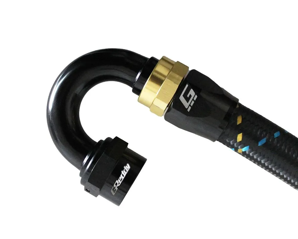 GReddy Black Gold Anodized AN16 Swivel 180 Degree Hose End - 12801618