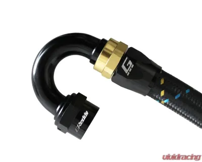 GReddy Black Gold Anodized AN12 Swivel 180 Degree Hose End - 12801218