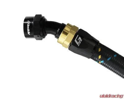 GReddy Black Gold Anodized AN12 Swivel 30 Degree Hose End - 12801230