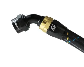 GReddy Black Gold Anodized AN12 Swivel 60 Degree Hose End
