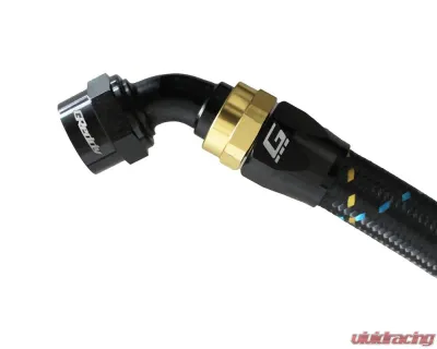 GReddy Black Gold Anodized AN16 Swivel 60 Degree Hose End - 12801660