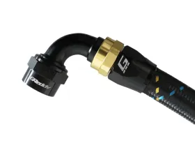 GReddy Black Gold Anodized AN12 Swivel 90 Degree Hose End