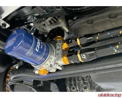 GReddy Black, Gold & Blue Nylon Braided AN08 Reusable Hose - 12850800