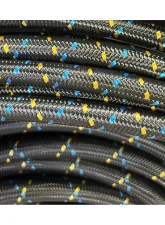 GReddy Black, Gold & Blue Nylon Braided AN08 Reusable Hose                                     - 12850800 - Image 7