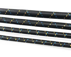 GReddy Black, Gold & Blue Nylon Braided AN04 Reusable Hose