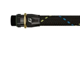 GReddy AN08, Straight, Orb Male, Black/Gold Anodized