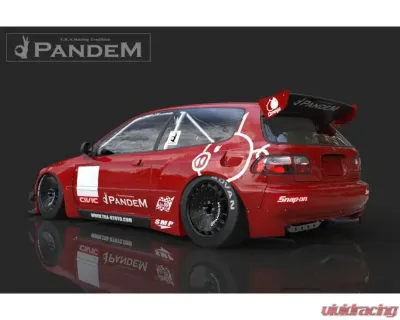 GReddy Rocket Bunny FRP Rear Bumper Extensions for Honda Civic EG Hatchback 1992-1995 - 17050116