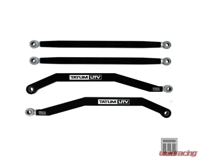 Tatum UTV High Clearance Radius Rods Set Black Anodized Finish Polaris RZR Pro XP 2020-Present - P-115S-B