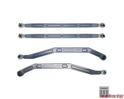 Tatum UTV Pocketed HC Radius Rods Set Grey Polaris RZR XP1000 | Turbo | RS1 2015-2020 - P-100S-G