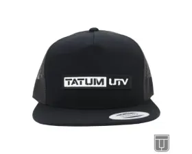 Tatum UTV Patch Hat Flat Bill Black